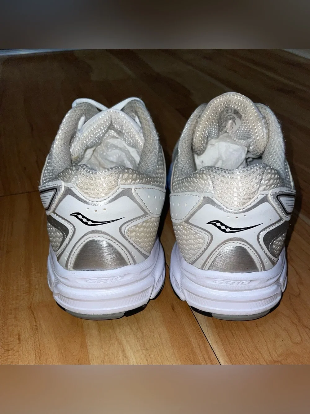 Saucony Women's White Athletic Mesh Running Shoes